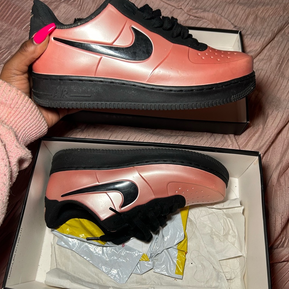 Nike Coral Stardust and Black Foamposite Pro Cup